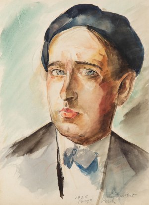 Wilk (Wilhelm) Ossecki (1892 Brody - 1958 Warszawa), Autoportert , 1925