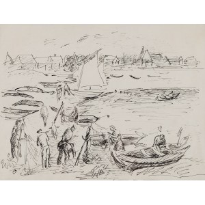 Stanisław Borysowski (1901 Lwów - 1988 Toruń), Rybacy na Helu