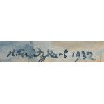 Hanna Rudzka-Cybisowa (1897 Mława - 1988 Kraków), Widok na Katedrę Wawelską z ul. Straszewskiego, 1932