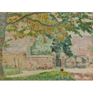 Hanna Rudzka-Cybisowa (1897 Mlawa - 1988 Krakow), Gate in Lagow, 1947