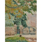 Hanna Rudzka-Cybisowa (1897 Mlawa - 1988 Krakow), Gate in Lagow, 1947