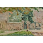 Hanna Rudzka-Cybisowa (1897 Mlawa - 1988 Krakow), Gate in Lagow, 1947