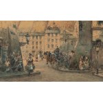Władysław Chmieliński (1911 Warsaw - 1979 Warsaw), View of the Old Town Square in Warsaw