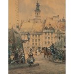 Władysław Chmieliński (1911 Warsaw - 1979 Warsaw), View of the Old Town Square in Warsaw