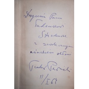 PARNICKI TEODOR Słowo i ciało [dedykacja, Warszawa 1959]