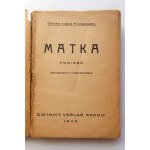 FINCKENSTEIN OTTFRIED HRABIA Matka [D. V. RADOM 1941]