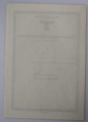 Staatsangehörigkeitsausweis Deutsches Reich (Zur Benutzung im Inland)