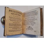 ALEKSANDROWICZ TOMASZ, Kleomira albo igrzysko Fortuny na cudownych szczęscia y nieszczęscia granicach fundowane [...] w Roku 1754. W Warszawie, w druk. J.K.Mci y Rzpti kolleg. Soc. Jesu 1754.