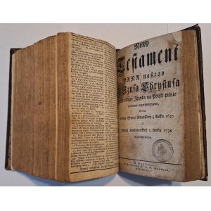 BIBLIA GDAŃSKA [...] według Edycyi Biblii Gdańskiey w Roku 1632 wydaney, Berlin w drukarni C.F.E. Spathen, 1810 (jęz. polski)