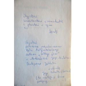 MOCZULSKI LESZEK ALEKSANDER Nawracanie stracha na wróble [dowcipna dedykacja od Autora dla Zbigniewa Święcha, Kraków 1971 r.]