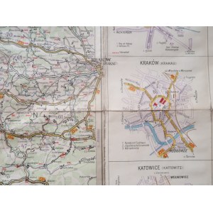 AUTO-STRASSENKARTEN/CARTES ROUTIERES/AUTO ROAD MAPS von Mittel-Europa G. Freytag&Berndt A.G. WIEN [BLATT 21] [Opava-Kraków]