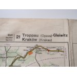AUTO-STRASSENKARTEN/CARTES ROUTIERES/AUTO ROAD MAPS von Mittel-Europa G. Freytag&Berndt A.G. WIEN [BLATT 21] [Opava-Kraków]