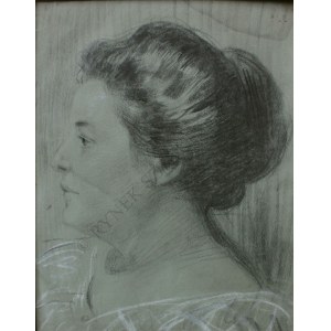 Teodor Axentowicz (1859-1938), Portret kobiety