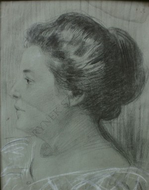 Teodor Axentowicz (1859-1938), Portret kobiety