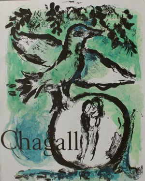 Marc Chagall (1887-1985), Zielony ptak-Plakat Galerie Maeght(1962, Mourlot #354)