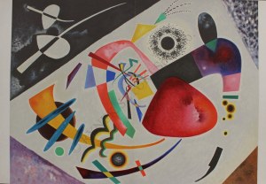 Wassily Kandinsky wg (1866-1944), Czerwona plama II(„Derriére le Miroir” no 118, 1960)