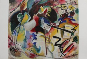 Wassily Kandinsky wg (1866-1944), Obraz z białym kształtem 