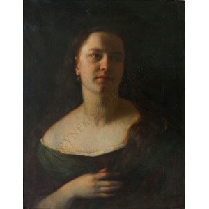 A.N.[Albert Ritzberger-przypisywany(1853-1915)], Portret kobiety