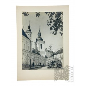 Jozef Rozhnovsky (20th century) - Large Landscape Photograph: St. Michael's Church and Bernardine Monastery in Vilnius (View from St. Nicholas Street).