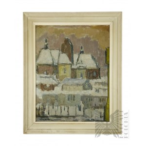 Władysław Królikiewicz (1898-1976) - Old Town Landscape, 1963.