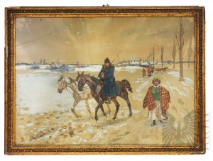 Wacław Tracewski (1865-1904) - Pejzaż Zimowy