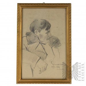 Romuald Smorczewski (1901-1962) Profil Mężczyzny (Napoleon?) 1944