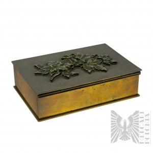 Jan Witke (1913-1992) Second Republic Warsaw Humidor Bronze Dedication 1944