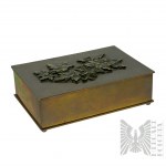 Jan Witke (1913-1992) Second Republic Warsaw Humidor Bronze Dedication 1944