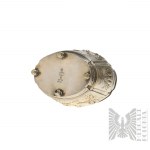 Fraget Warsaw - Tsarist Art Nouveau Silver-plated Sugar Box Iris Oval.