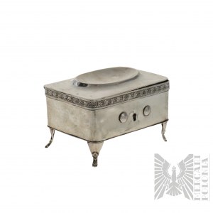 Nineteenth Century - Opole (Oppeln) Silesia Silver Biedermeier Chest Sugar Box.