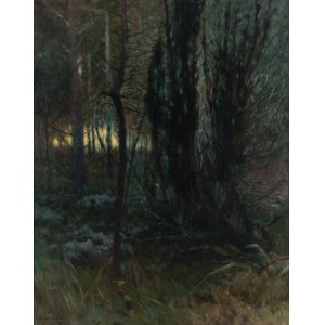Apoloniusz Kędzierski (1861 Suchedniów - 1939 Warszawa), Gąszcz w lesie, 1897 r.