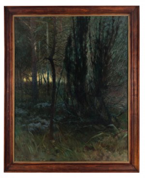 Apoloniusz Kędzierski (1861 Suchedniów - 1939 Warszawa), Gąszcz w lesie, 1897 r.