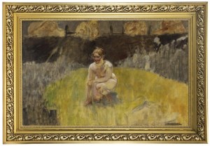 Jacek Malczewski (1854 Radom - 1929 Kraków), Akt w ogrodzie