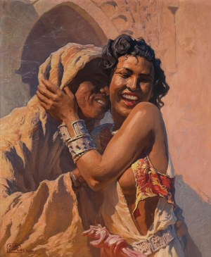 Adam Styka (1890 Kielce-1959 Nowy Jork), Amorous (Kochanek) / Marokański romans, przed 1939 r.