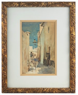 Julian Fałat (1853 Tuligłowy - 1929 Bystra), Miasteczko hiszpańskie (Toledo), ok. 1884 r.