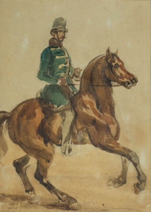 Piotr Michałowski (1800 Kraków - 1855 Krzyżtoporzyce), Huzar, ok. 1850-55