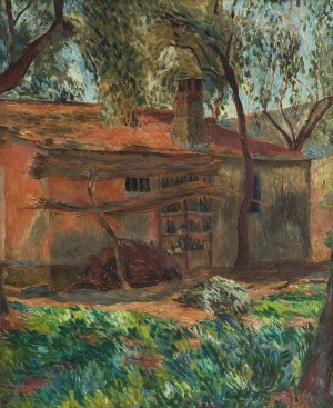 Józef Czapski (1896 Praga - 1993 Maisons-Laffitte), Suszarnia w ogrodzie, ok. 1930 r.
