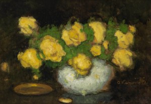 Alfons Karpiński (1875 Rozwadów - 1961 Kraków), Żółte róże