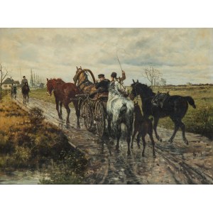 Jan Chelminski (1851 Brzustow - 1925 New York), Sur la route