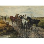 Jan Chełmiński (1851 Brzustów - 1925 Nowy Jork), Na drodze
