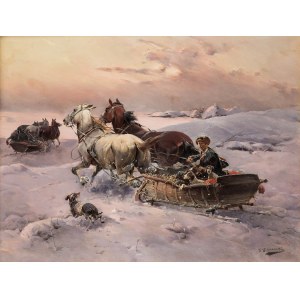 Jan Konarski (1850-1918), À travers les congères