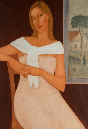 Roman Zakrzewski (1955 Oświęcim - 2014 Kraków), Model at the window, 2012.