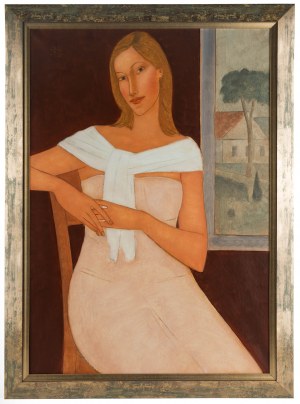 Roman Zakrzewski (1955 Oświęcim - 2014 Kraków), Modelka przy oknie, 2012 r.