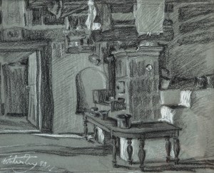 Wiktor Zin (1925 Hrubieszów - 2007 Rzeszów), We wnętrzu, 1978 r.