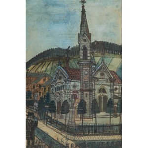 Nikifor Krynicki (1895 Krynica Zdrój - 1968 Folusz), tour de l'horloge