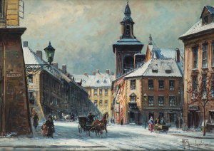 Władysław Chmieliński (1911 Warszawa - 1979 tamże), Widok ze starej Warszawy