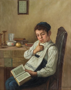 Konstanty Szewczenko (1910 Warszawa-1991 tamże), Chłopiec studiujący Talmud