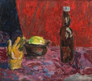 Hanna Żuławska (1908 Warszawa - 1988 tamże), Martwa natura, lata 80. XX w.