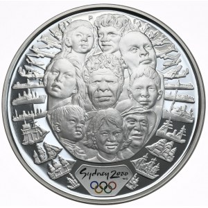 Australia, 5 Dolarów, 2000r., Olimpiada/Twarze
