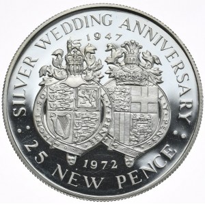 Gibraltar, 25 Pence, 1972.